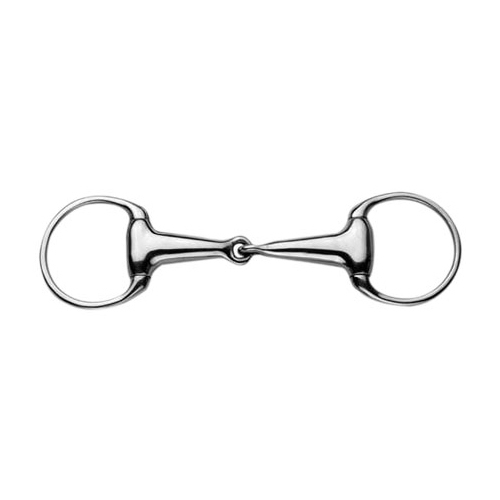 Korsteel 22mm Hollow Mouth Eggbutt Snaffle Medium Weight, 4.5