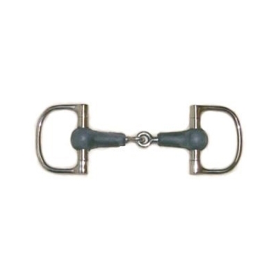 Rubber Mouth Dee Ring Snaffle 4''