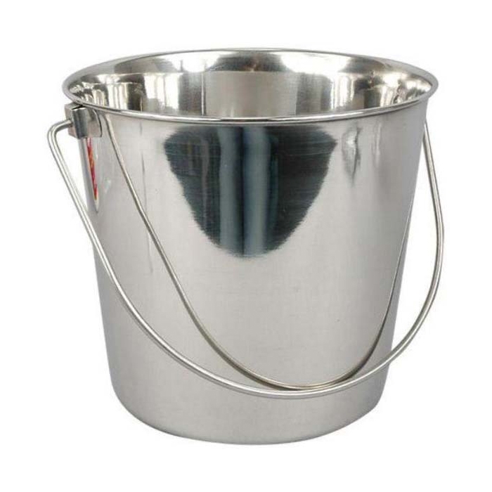 Stainless Steel Pail with Handles - 9 liter