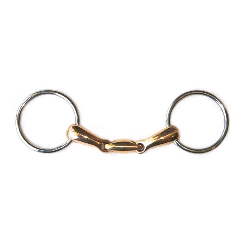 John Patterson Copper Loose Ring Snaffle - 4.5''