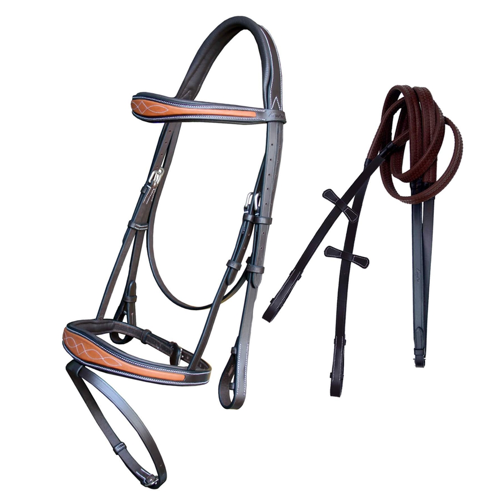 ExionPro-Fancy-Contrast-Raised-Anatomic-Bridle-with-Reins